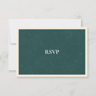 Réponse de Repas de Mariage Bleu Turquoise Classiq