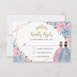 Réponse de Sweet Pastel Blue Pink Quinceañera Twin