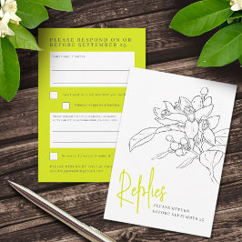 Réponse du mariage à la floraison d'agrumes verts 