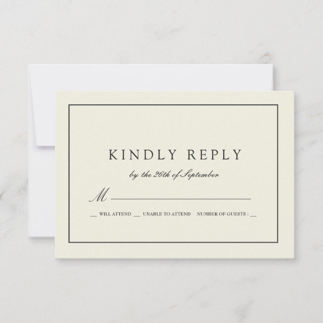 Réponse du Mariage couleur Gras Sandstone (Devant)