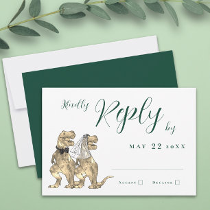 Réponse du Mariage de thème Dinosaur