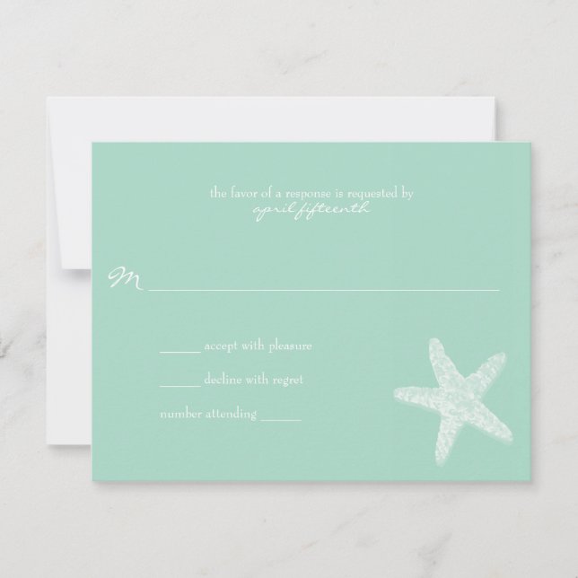 Réponse du Mariage Starfish (Devant)
