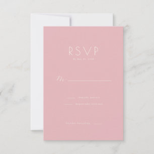 Réponse Élégante Rose Minimaliste