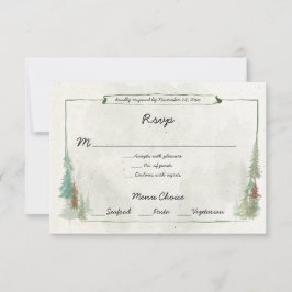 Réponse Menu Choix de la Forêt de Pins à l'Aquarel