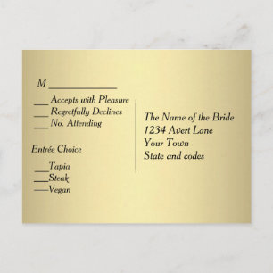 Réponse Menu Or