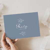 Réponse minimale au choix de menu de mariage bleu