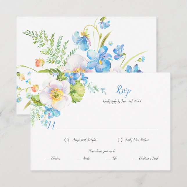 Réponse pour le choix de menu floral Fantaisie flo (Devant / Derrière)