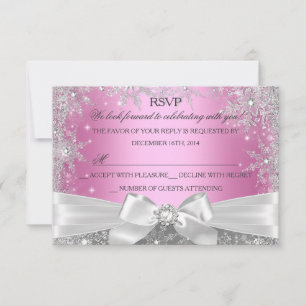 Réponse pour un Sweet 16 Rose Terre de Rêves Hiver