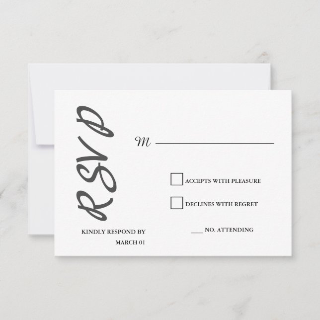 Réponse Réplique moderne minimaliste simple (Devant)