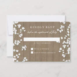 Réponse RSVP Pays Bébé's Breath Floral Wreath