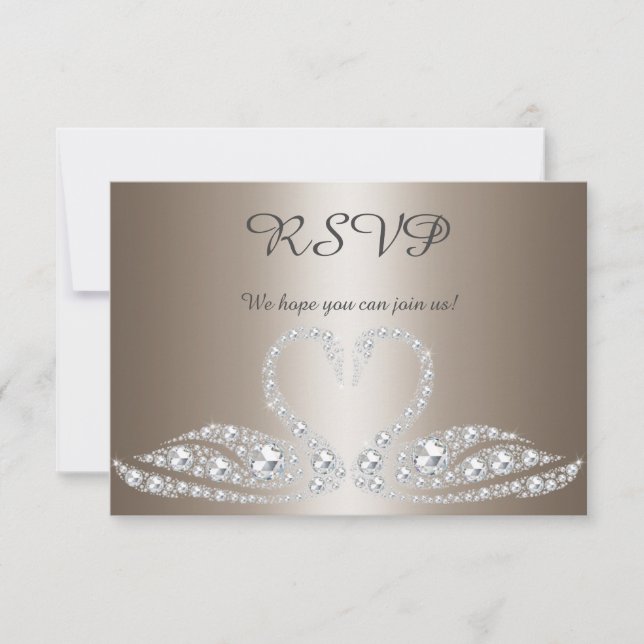 Réponse RSVP pour tous les événements cygne diaman (Devant)