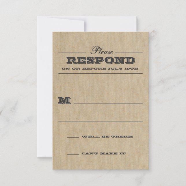 Réponse Rustique Trophée Grey (Devant)