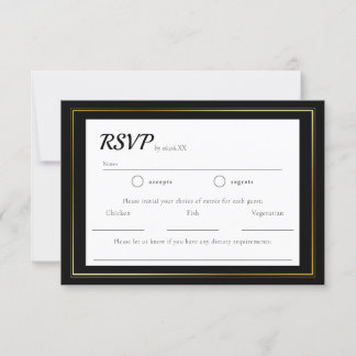 Réponse simple et minimaliste pour un mariage