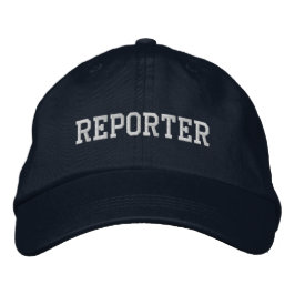 Reporter bestickte Baseballkappe / Baseballhut