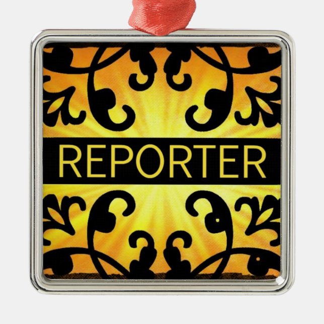 Reporter Damask Weihnachtsschmuck (Vorne)