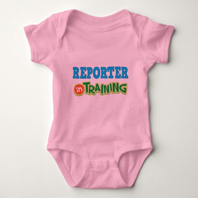Reporter im Training (Zukunft) Baby Strampler (Vorderseite)
