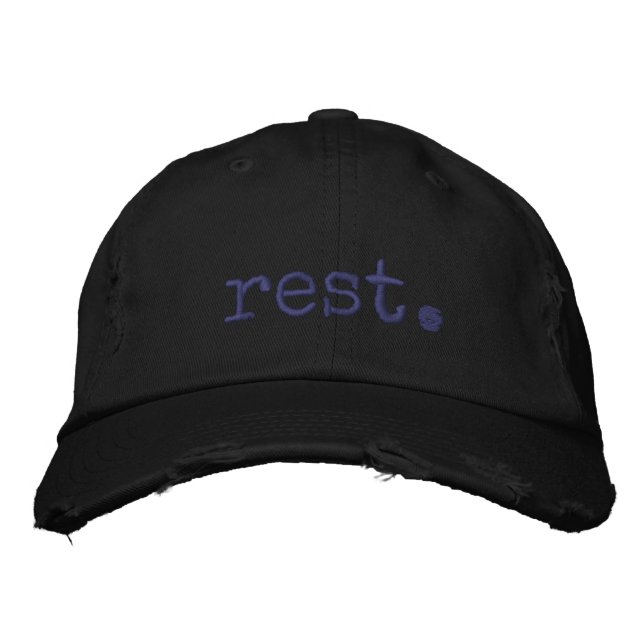repos. casquette de baseball brodé (Devant)
