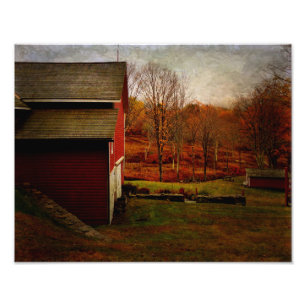 Repos Copie-Rouge de grange de photo
