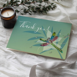 Repose Dragonfly Mariage Merci Cartes