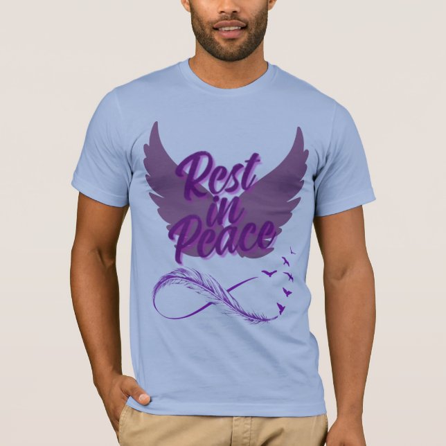 repose en paix t-shirts ailes anges (Devant)
