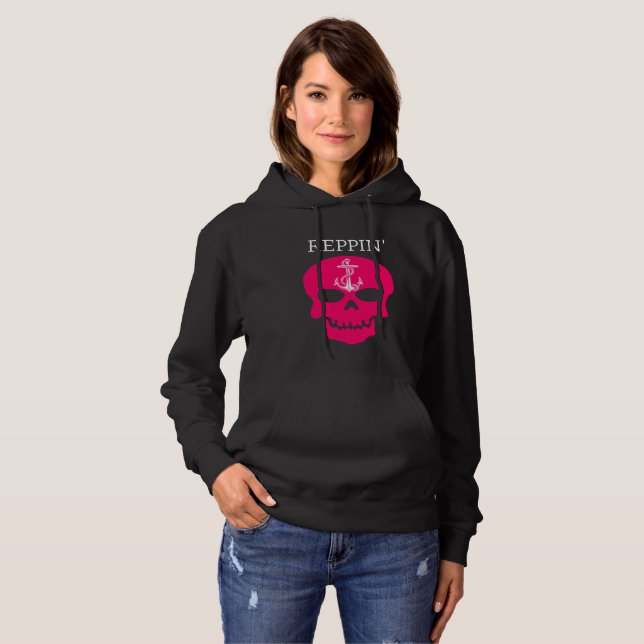 Reppin' The East Coast Skull Lighthouse Route Hoodie (Vorne ganz)
