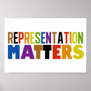 Repräsentation Regenbogen Vielfalt Poster