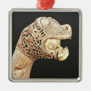 Repräsentationsfigur von Viking Longship, fand be Silbernes Ornament