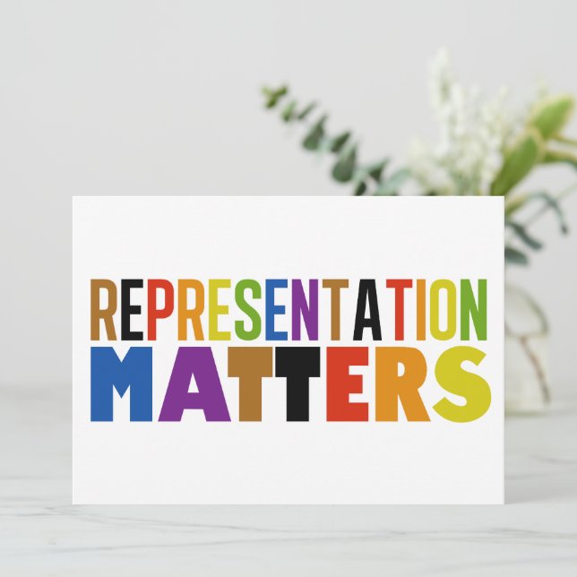 Representation Matters Rainbow Diversity Card (Stehend Vorderseite)