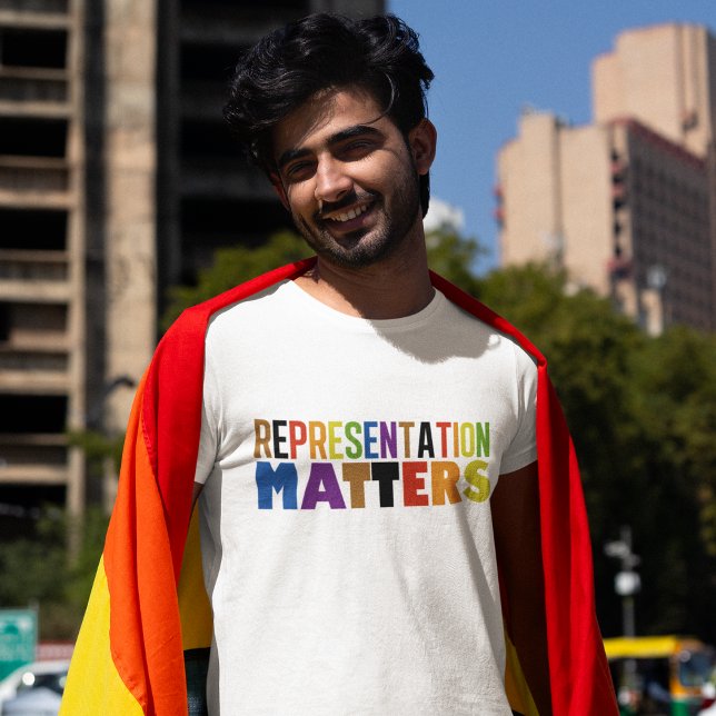 Representation Matters Rainbow Diversity Pride T-Shirt (Von Creator hochgeladen)