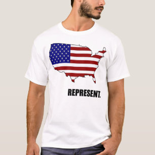 Représentez le T-shirt des Etats-Unis