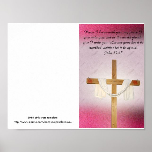Reprintable Church Bulletin Master Template Poster (Vorne)