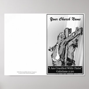 Reprintable Kirchen-Bulletin-Hauptschablone Poster