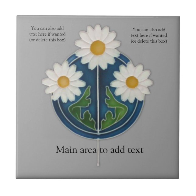 Repro Antique Stilvoll Jugendstil Fliese (Vorderseite)