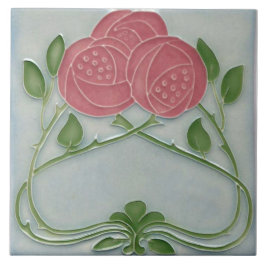 Repro Art Nouveau Floral Fliese