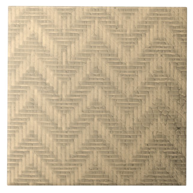 Repro Art Nouveau Modern Neutral Beige Fliese (Vorderseite)