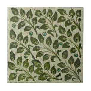 Repro de Morgan Green Leaffoliage Field Tile Fliese