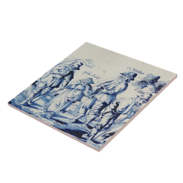 Repro Delft Tile Blue Les Gueux Fliese (Seite)