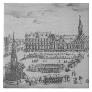 Repro Delft Tile Nürnberg Town Square Blue Fliese