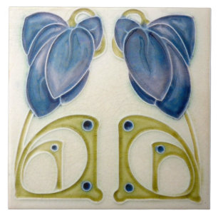Repro Deutscher Jugendstil Jugendstil Fliese