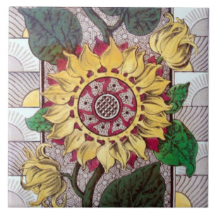 Repro Eastlake Ästhetische Sonnenblume Keramik Ti Fliese