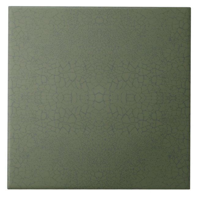 Repro Imitate Crackle Glaze Green Tile Fliese (Vorderseite)