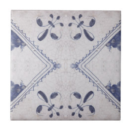 Repro Portugiesisch Floral Blue Azulejos Tile Fliese