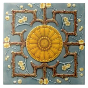 Repro Viktorianische Imitate Relief Blue Aästhesi Fliese