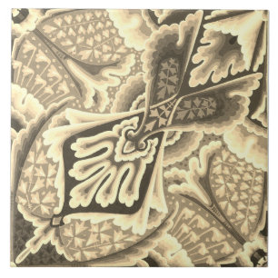 Repro Vintag Geometric Floral Tile Fliese