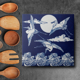 Repro Vintag Minton Blue und White English Tile Fliese