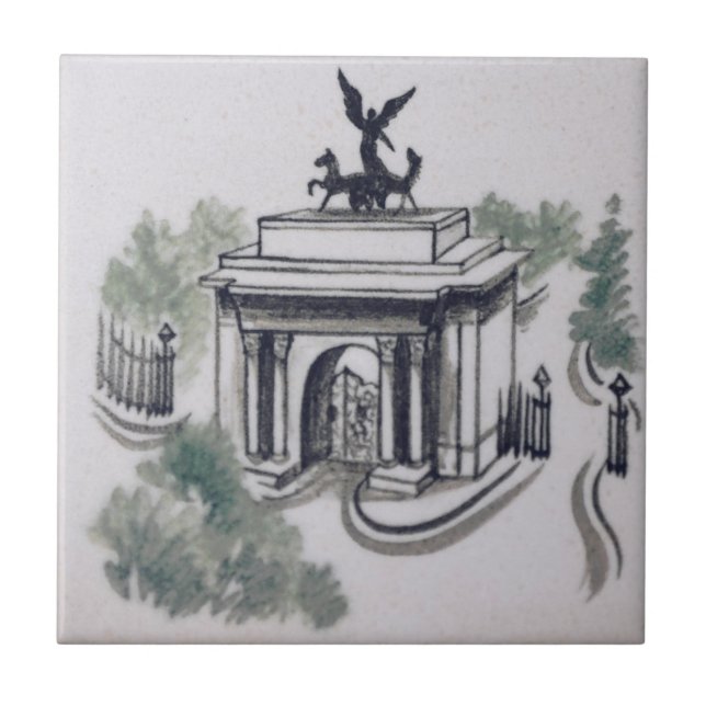 Repro Wellington Arch London Viktorianisch Tile Fliese (Vorderseite)