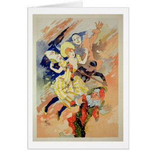 Reproduction d'une affiche pour une pantomime,