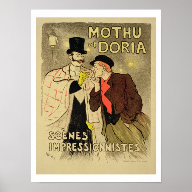 Reproduction d'une affiche publicitaire 'Mothu and (Devant)