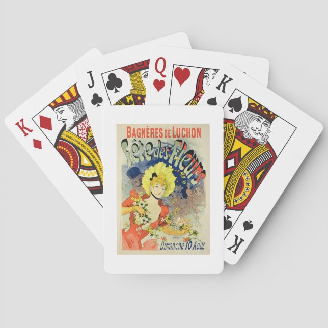 Reproduction of a Poster Advertising the Flower Fe Spielkarten (Rückseite)