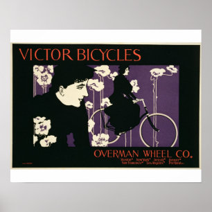 Reproduction of a poster advertising "Victor Bicyc